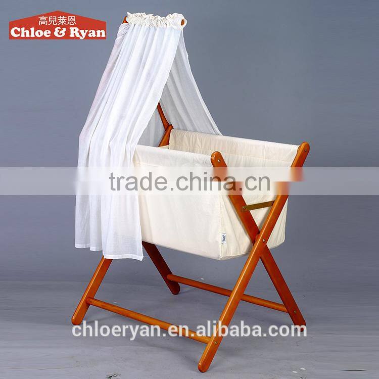 Metal and MDF Material and Crib Type Electric Swing Music Baby Cradle/Crib/Cot