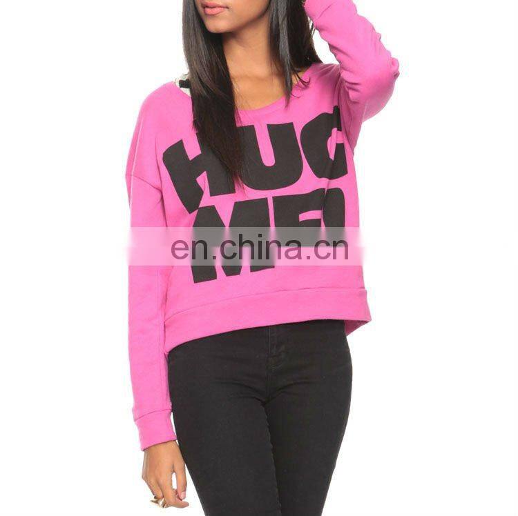 CHEFON Hug Me Kiss Me Print Ladies Knitted Pullover CFH048