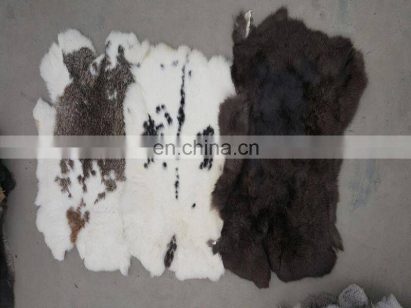 Factory Wholesale Natural tanned Rabbit Skins and all colors rabbit skins