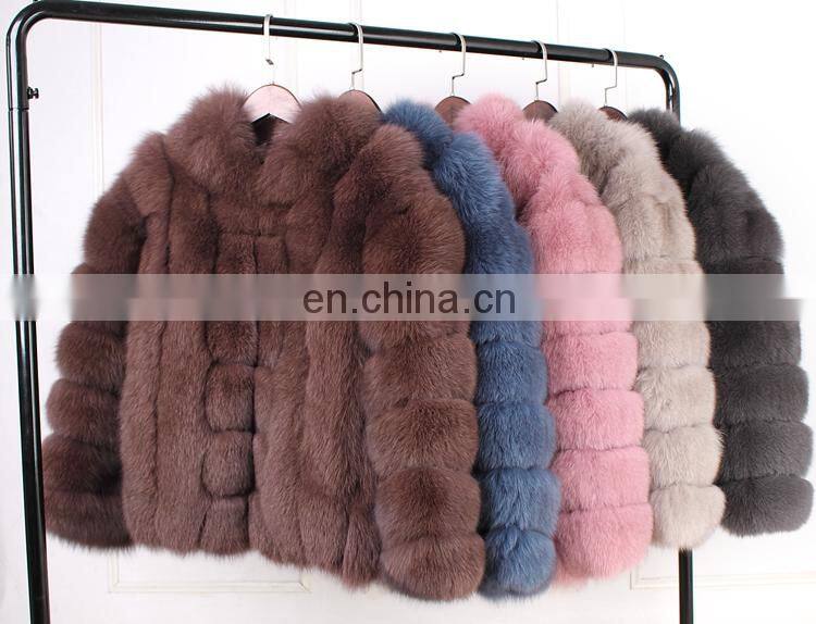 New Design Ladies Winter Fox Fur Coat Fashion Beautiful Wholesale Custom Fox Fur Transformer Coat