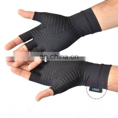 Amazon Ebay Spandex Recovery Compression Half Finger Gloves