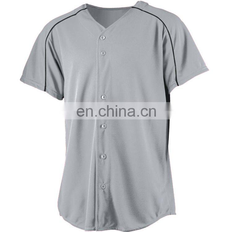 High quality oem custom fashion youth cotton baseball jersey