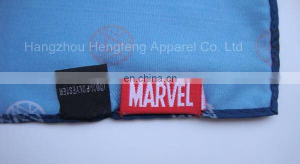 Red Polyester Pocket Square Custom Design