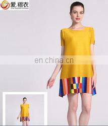 2017 Elegant Women clothes Fake two pieces bandage dress with lace design