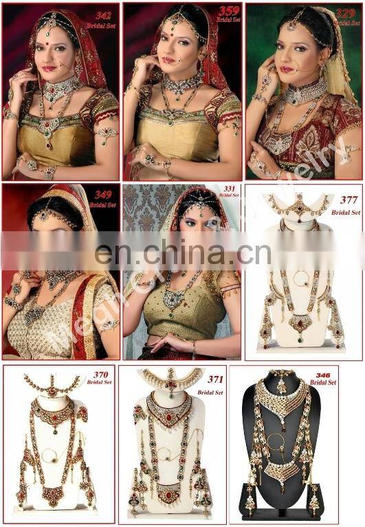 Kundan Pendant set-Indian bollywood Fashion Jewelry-wholesale Imitation Jewelry-party wear Jewellery