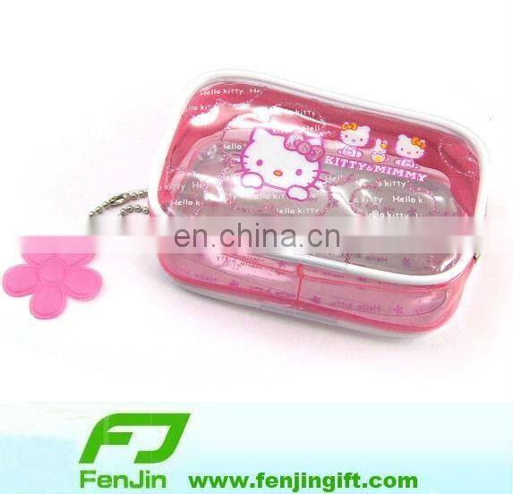 rectangle vinyl pvc bags with zipper