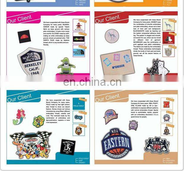 Chenille embroidered patch