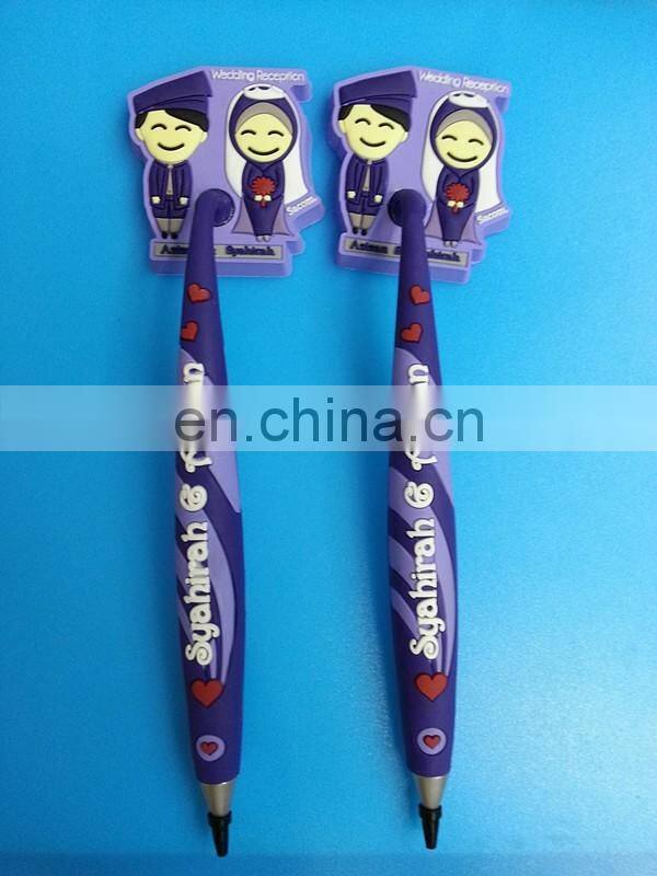 Wedding Reception Bridegroom And Bride Promotional Gifts PVC Pen For Wedding Gifts