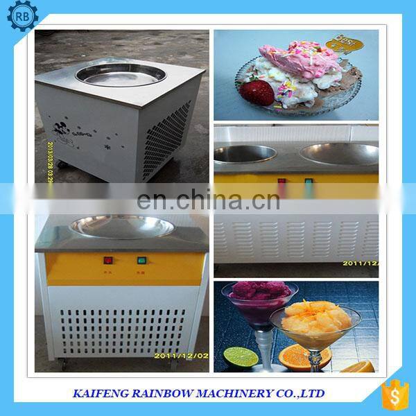 Stainless Steel Fried Ice Cream Roll Machine pan fried ice cream machine flat pan fried ice cream machine