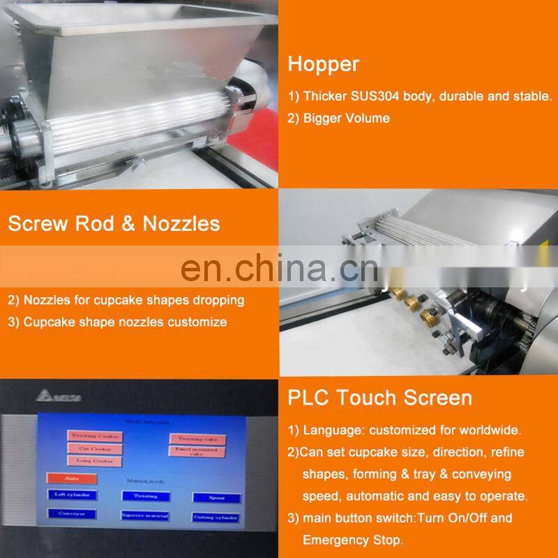 Full automatic cup cake machinery / Cup cake making machine / cookies machine