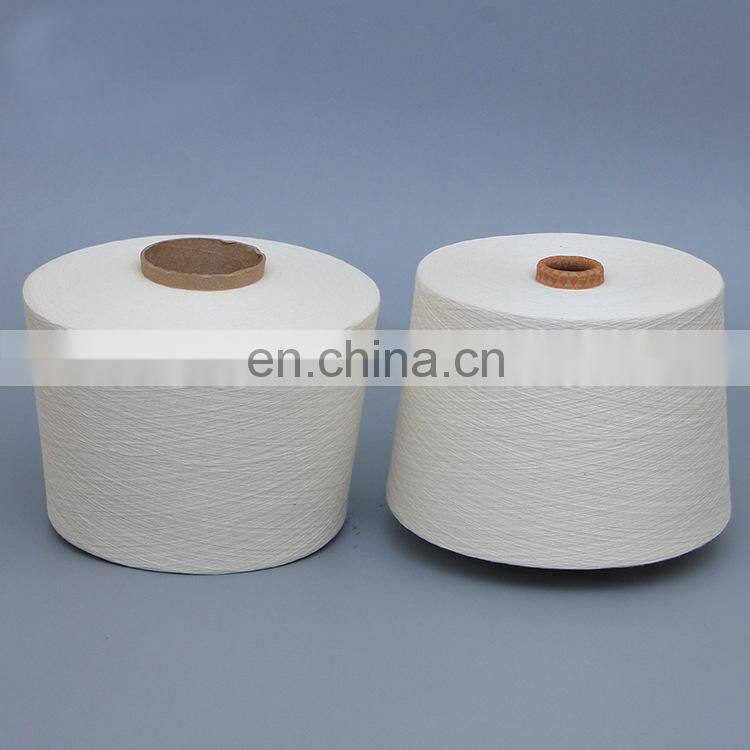 Best free samples stock white 100% cotton knitting yarn for socks