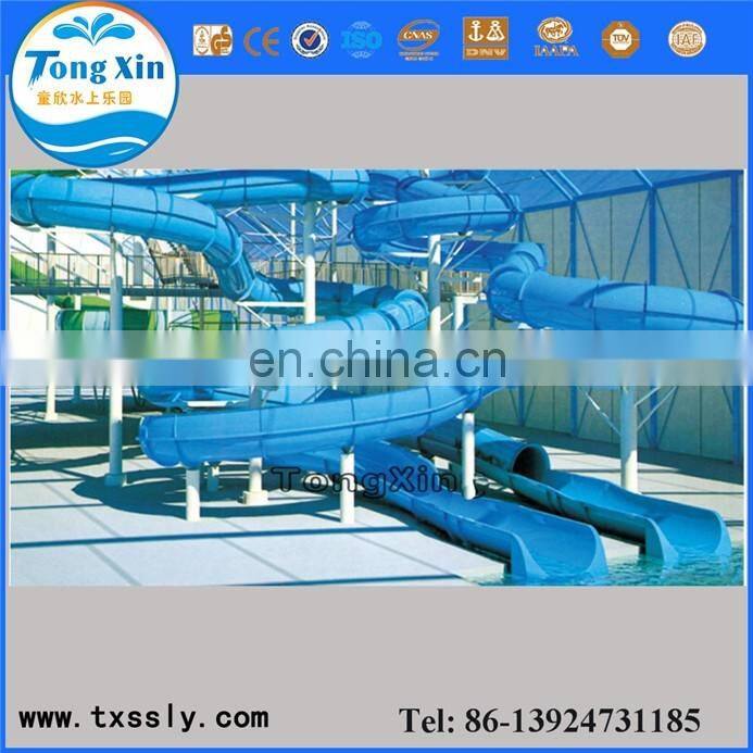Fiberglass water slide swimming pool slide