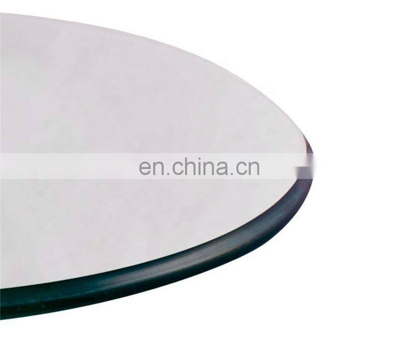 Clear Tempered Glass Table Top Round Shape Glass Table Top Factory Price