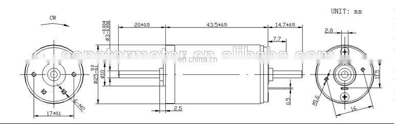 High Quality DC 24v Motor 6500rpm