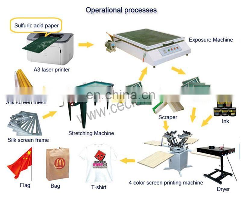 T&D automatic screen printing press for t shirts