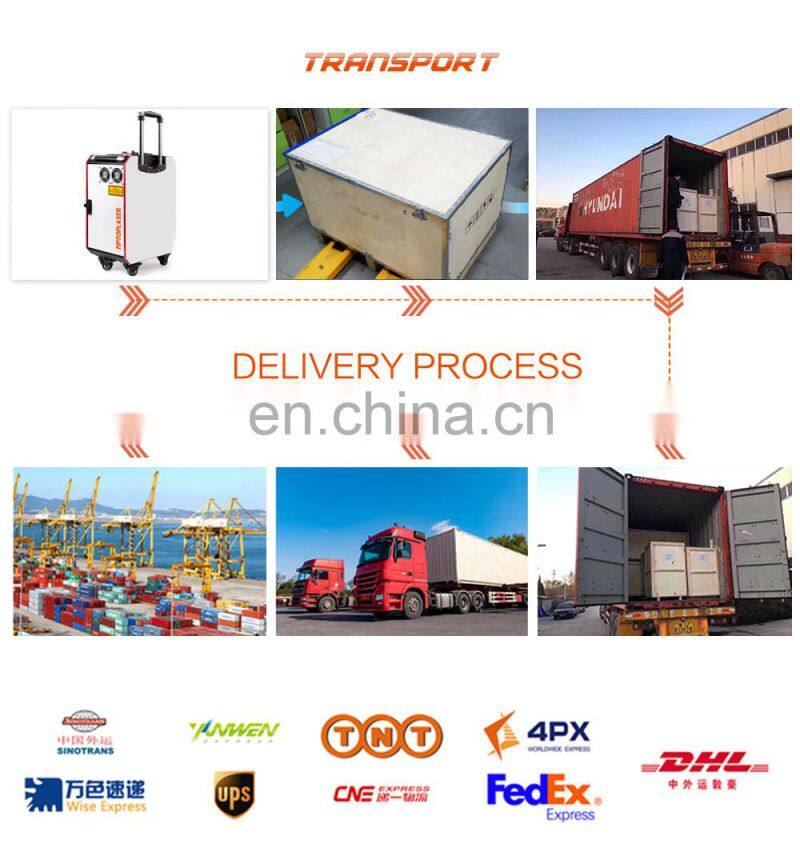 Portable Type 100w handheld laser cleaning machine rust removal