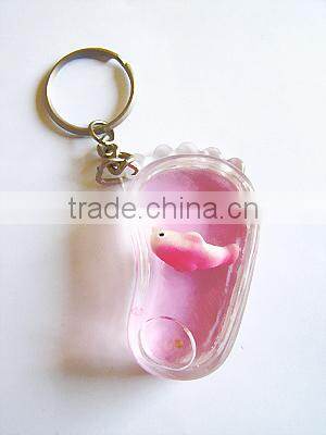 oil and liquid filled liquid timer keychains, mini keyring