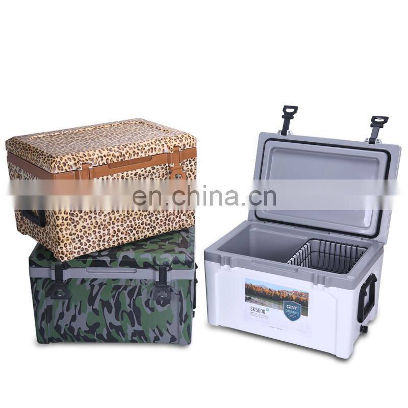 Insulated wholesale Hot selling Eco friendly Outdoor 50L Waterproof Portable cooler box For Camping fishing