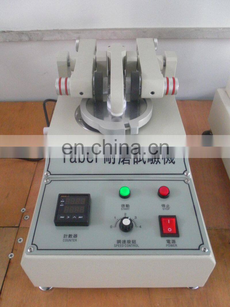 ASTM standard taber testing machine for Plastic / Laboratory Taber Wear Abrasion Testing Machine