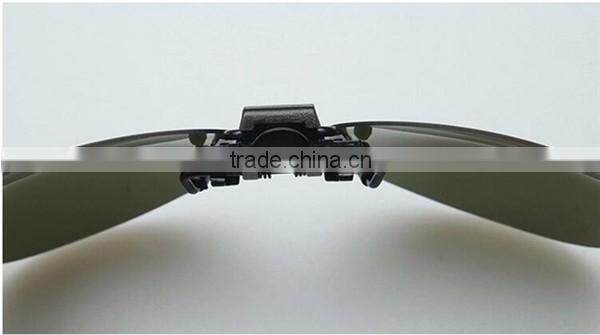 high qulality yellow night vision mirrored women men clip on driver PC sunglasses