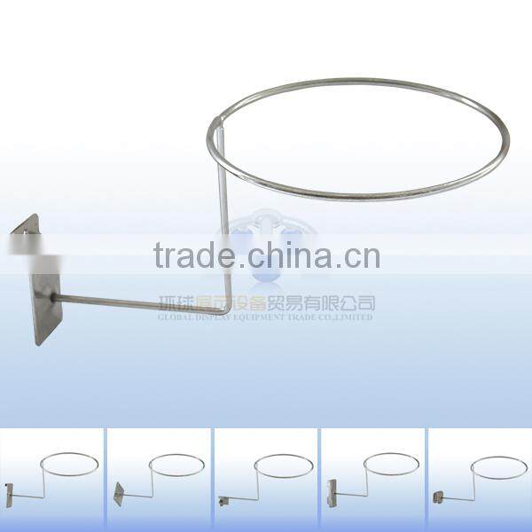 Metal Chrome Hat Display Rack for Slatwall