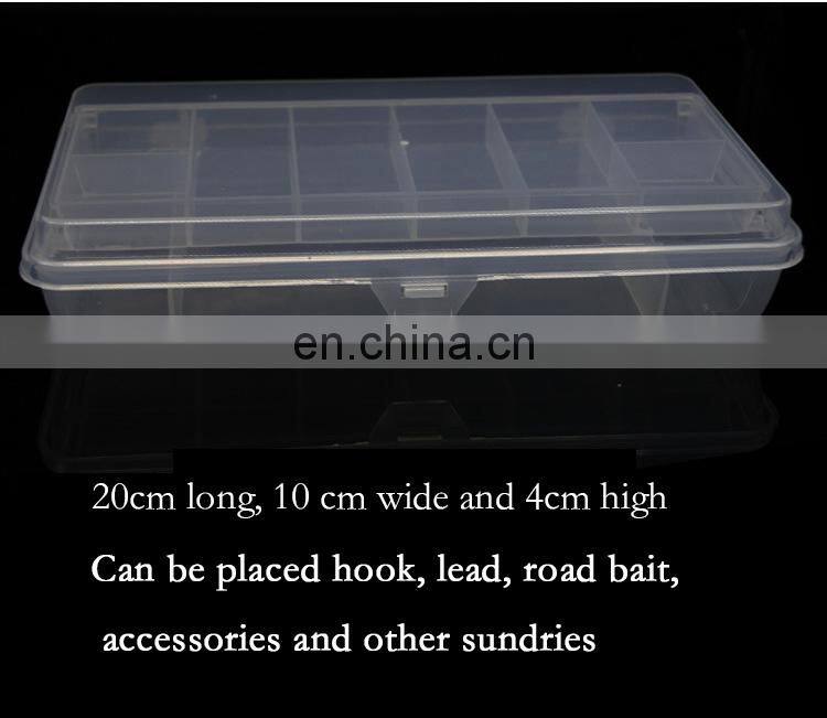 Adjustable Plastic Fishing Lure Hook Tackle Box Storage Case Portable Tackle Multifunctional Organizer two -double Fishing Boxes