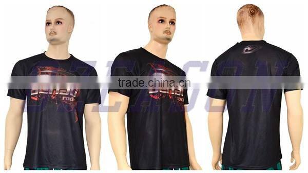 Sublimation t shirts / customize 100% Polyester Sublimation T Shirts for sublimation printing