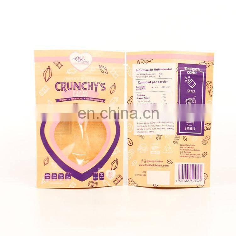 Biodegradable plastic bags wholesale plastic food packaging bags with zip lock