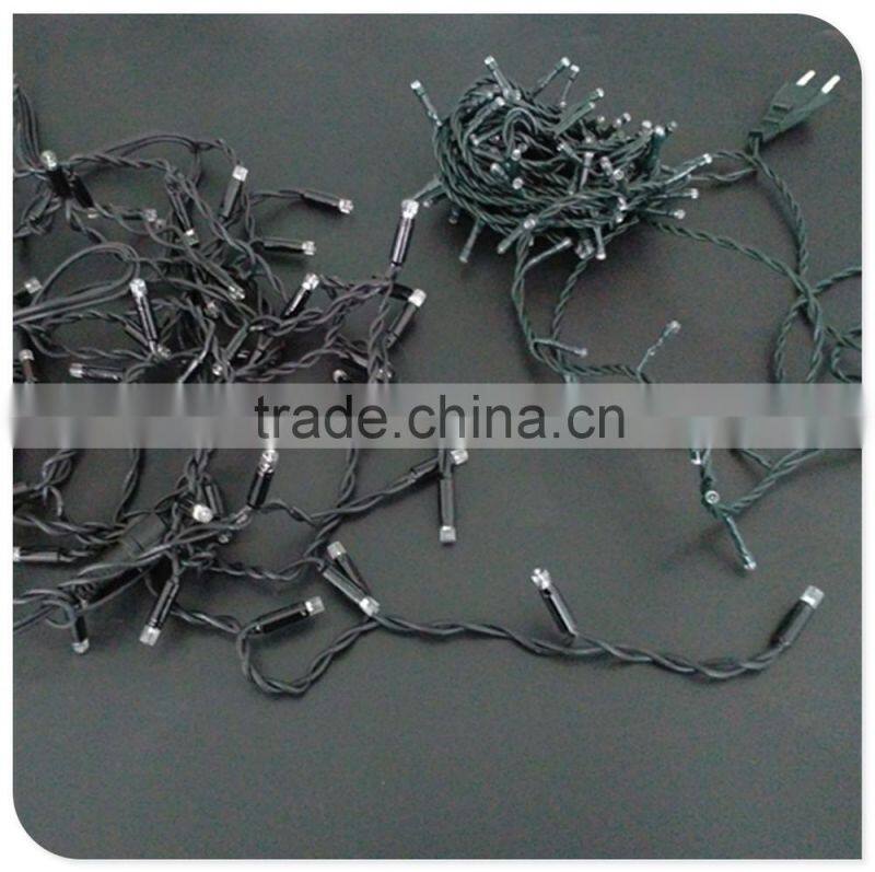 rubber cable led christmas icicle light with end connector