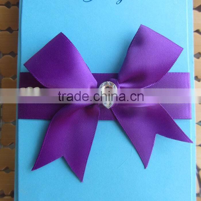 Best Price Modern Royal Diamond Blue Pocketfold Wedding Invitations