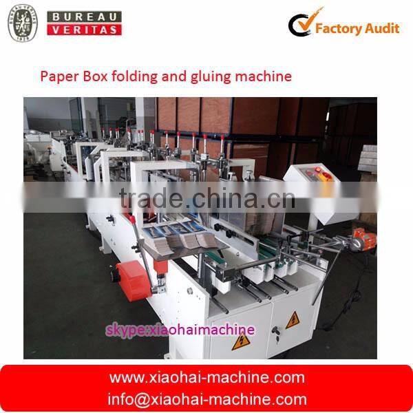 automatic folding gluing machine for crash lock bottom boxes