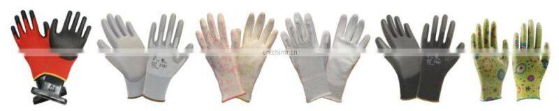 Copper Mixed Carbon Nylon Lining ESD Safe Glove Anti static PU Finger Top Coated Work Gloves