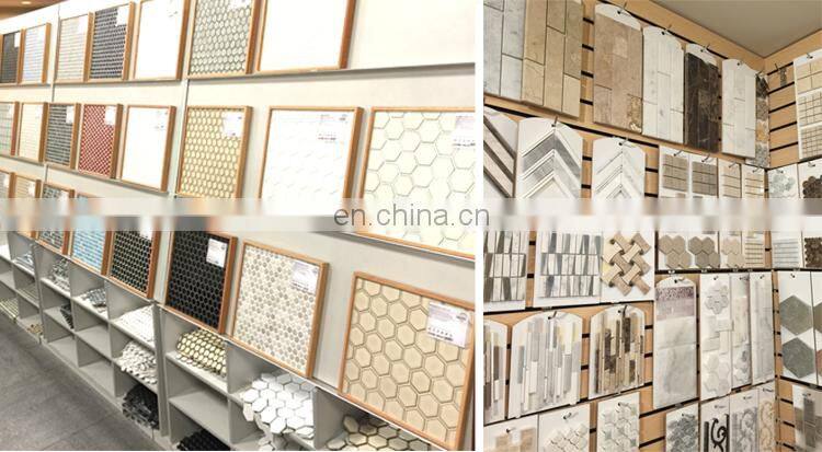 Cheap carrara chevron marble bathroom herringbone floor tile mosaic tiles medallion dubai
