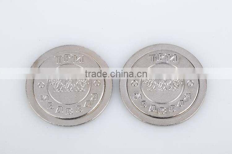 China good supplier promotional video arcade embossed token