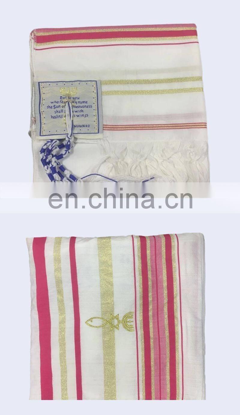 Large Polyester Prayer Shawl Arab Scarf Prayer Pentacost Israel Prayer Talit Shawls Isreal