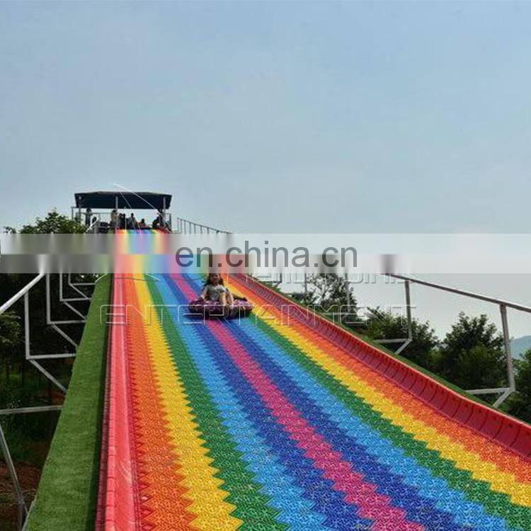 Rainbow Large Plastic Slide for Children and Kids to Have Fun Rainbow Slide Outdoor Kids Plastic Slide for Sale