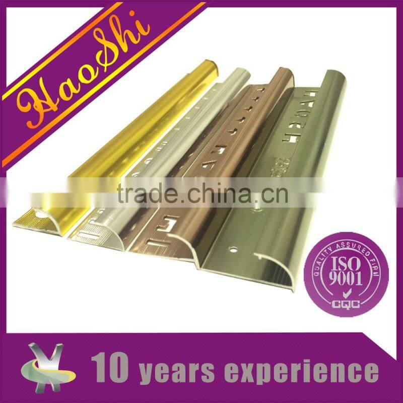manufacture direct five star quality flexible aluminum tile trim