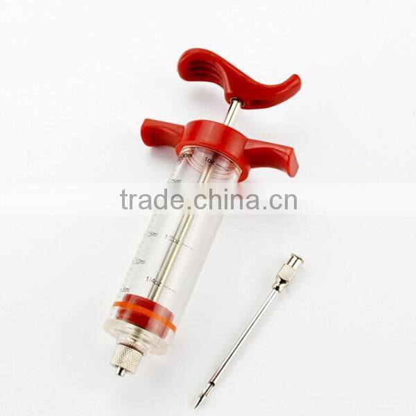Hot Amazon Meat Marinade Injector Turkey BBQ tool Chicken Flavor Syringe For Kitchen Cooking Tool
