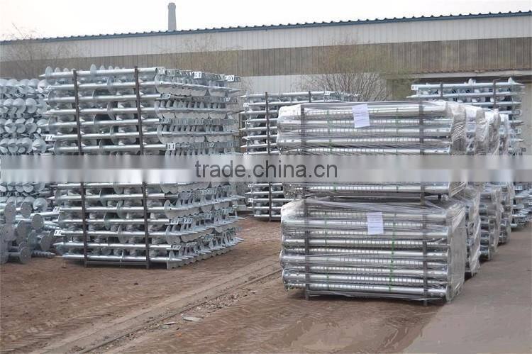 Galvanized Steel Solar Ground Screw for Solar Farm Plant pole anchor