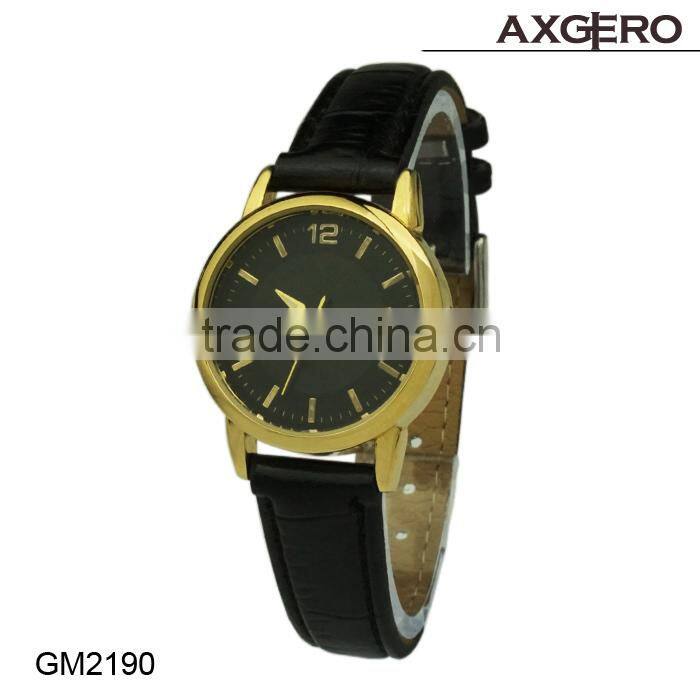 2015 hot sale products unisex lover genuine leather western watches