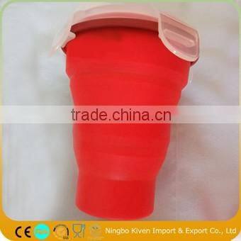 Silicone Squeeze Foldable Leak Proof Reusable Collapsible Water Bottle joyshaker