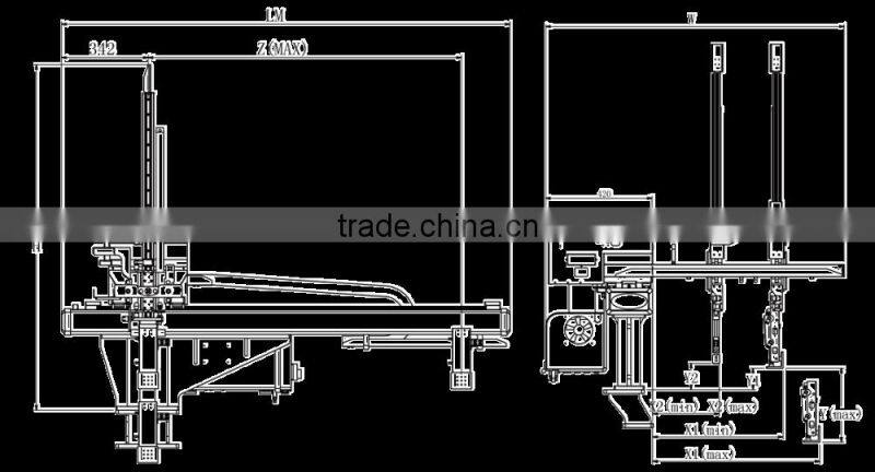 SYAM1-850S robot arm side entry