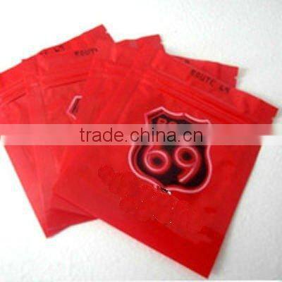 Mr.Happy three side seal aluminum potpourri zipper bag with zipper logo priting