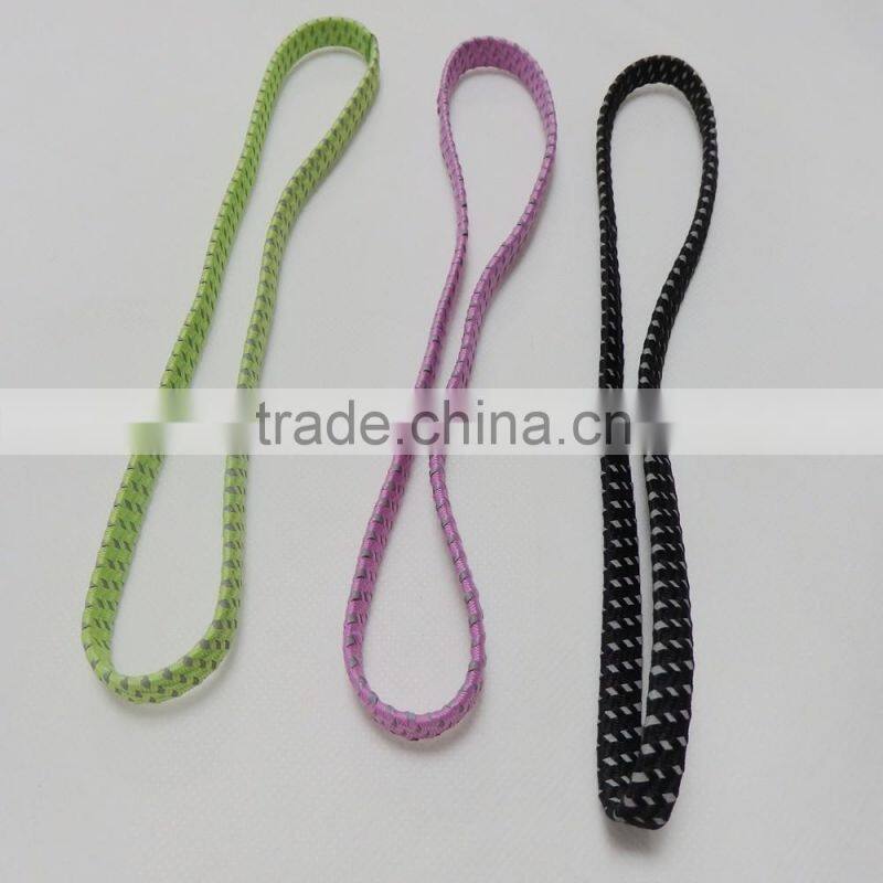 latest reflective elastic fabric hair bands