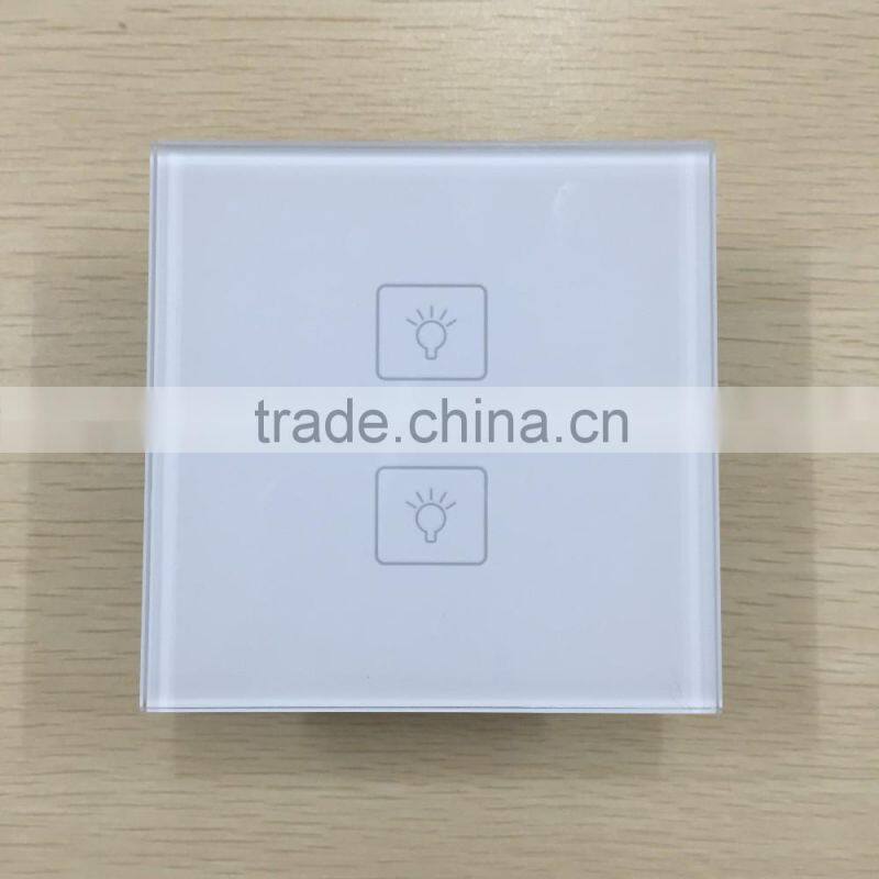 wifi touch light switch, 2 gang touch Light Switch