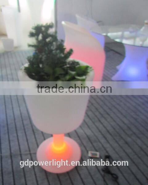 PE plastic Flowerpot with LED light YXF-4576