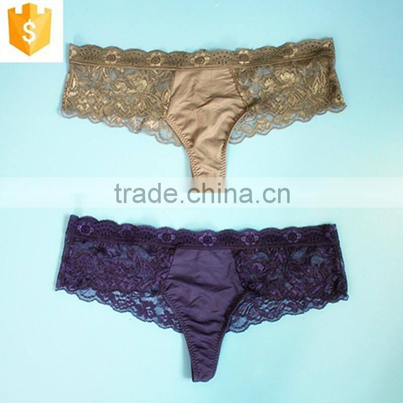2015 Cotton sexy transparent lady underwear panty for woman