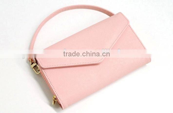 New Arrival Mixed Colors Crown Cute Leather Lady Clutch Purse Women Walllet With Strap