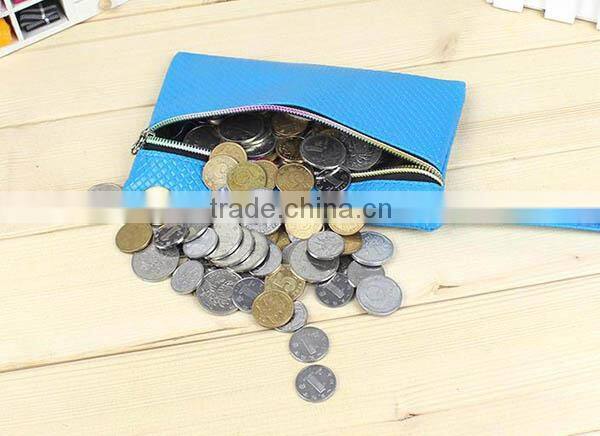 Ladies Cheap PU leather large Coin purse women Clutch bag