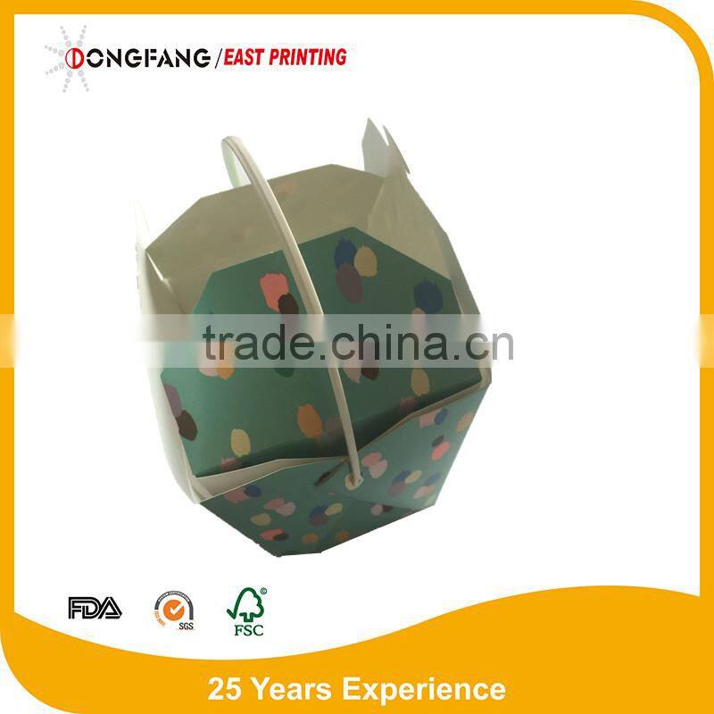 food paper noodle box with handle